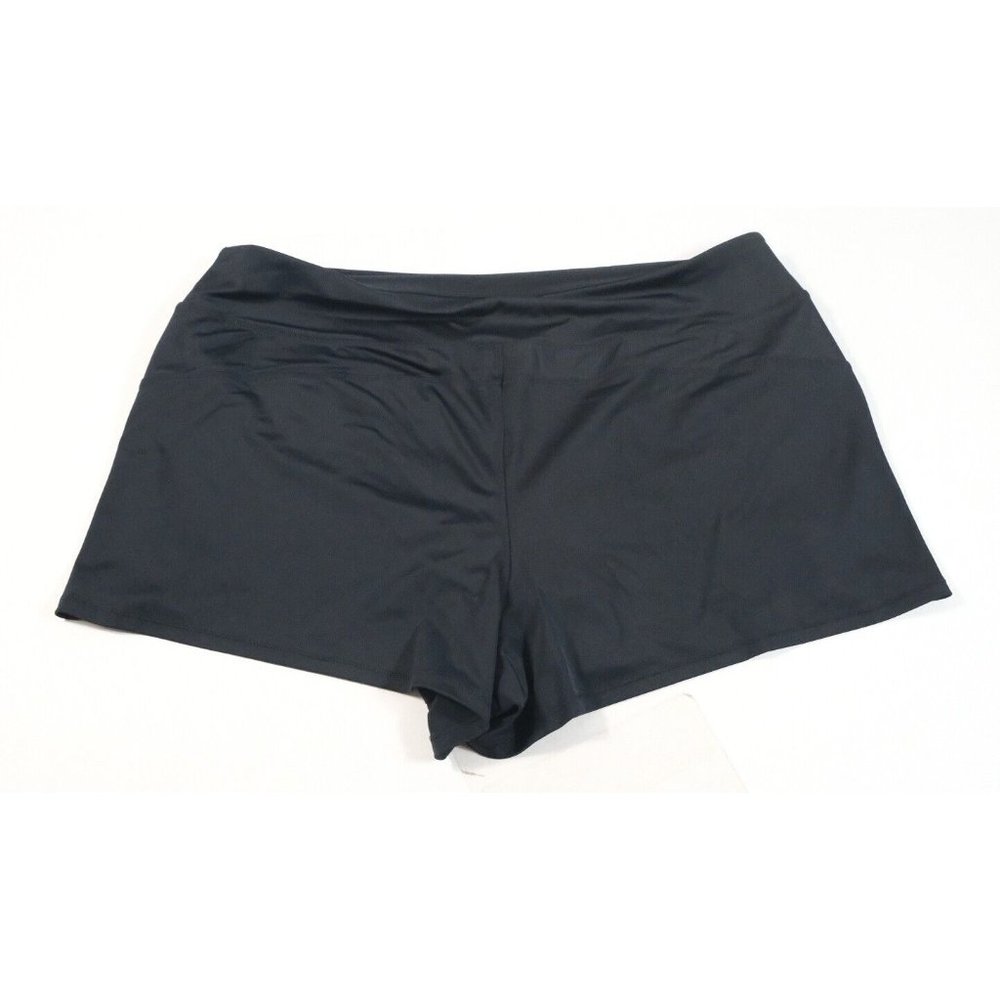 L.L. Bean Women's Black Swim Shorts Size 16 UPF50